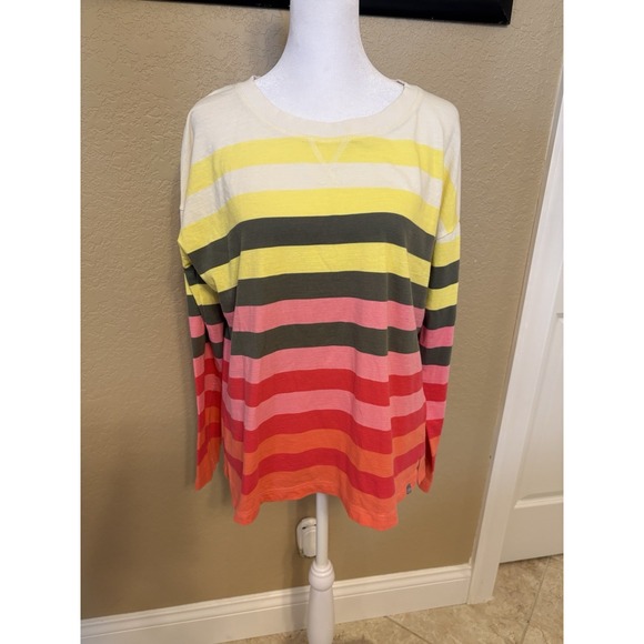 Talbots Tops - T By Talbots Long Sleeve Multi Colored Tee Shirt, Medium